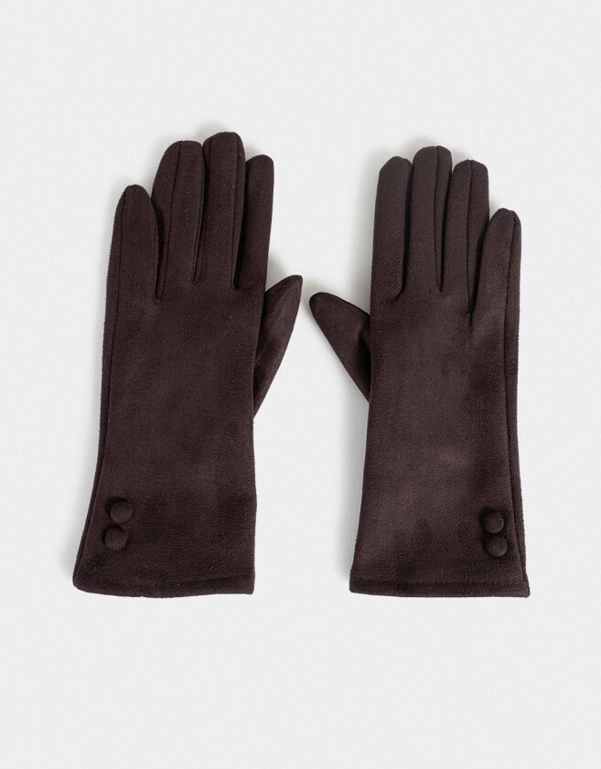 Guantes Varios Guantes Suede - Marron Chocolate