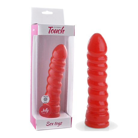Consolador Tornado Macizo Rojo