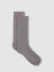 Calcetin Basico Gris Medio Melange