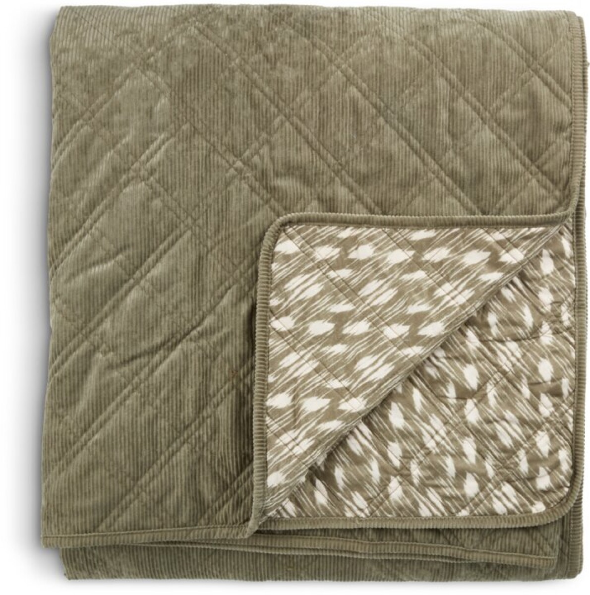 Colcha VILLMORELL 220x240 verde/blanco 