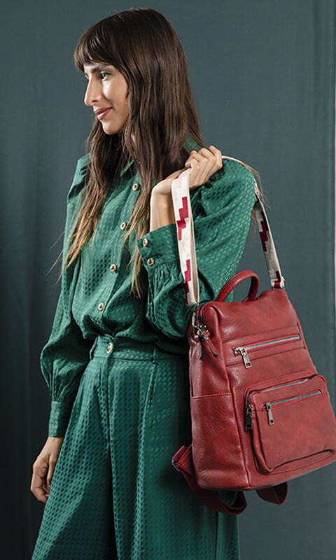 MOCHILA BROOKLYN GRANATE