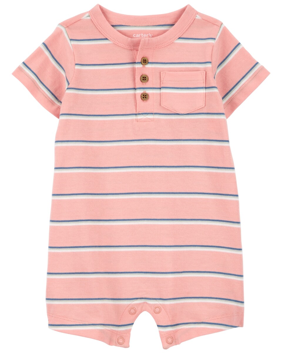 Monito corto de algodón diseño a rayas 