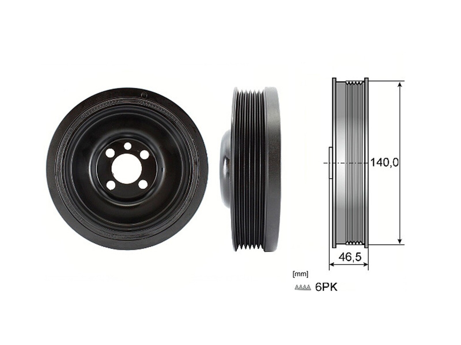 Polea Damper Volks Amarok 4X2 - 4X4 11-25 
