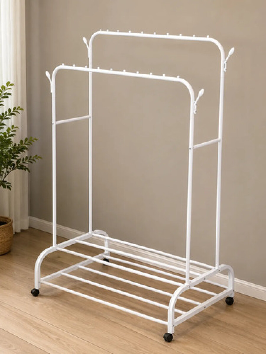 Perchero Organizador - Alt Total 160cm X Ancho Total 118cm - Blanco 