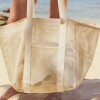 S61MBB Bolso De Playa Malla Sunnylife - Oyster Cream