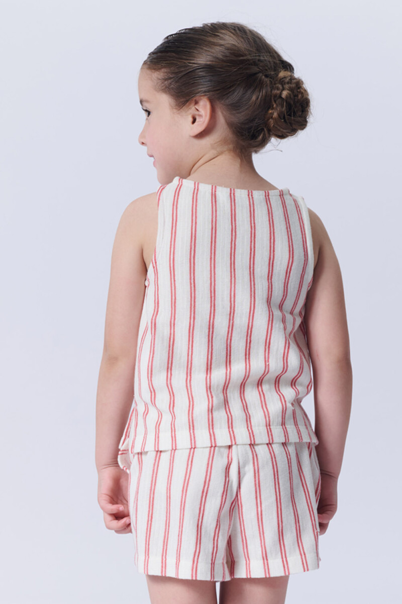 Musculosa tejida Roja