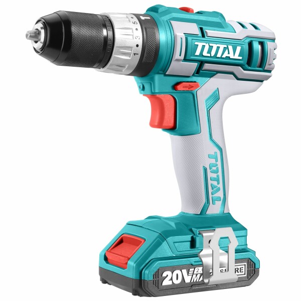 Taladro Atornillador 20v + 2 Baterías Total Industrial Taladro Atornillador 20v + 2 Baterías Total Industrial