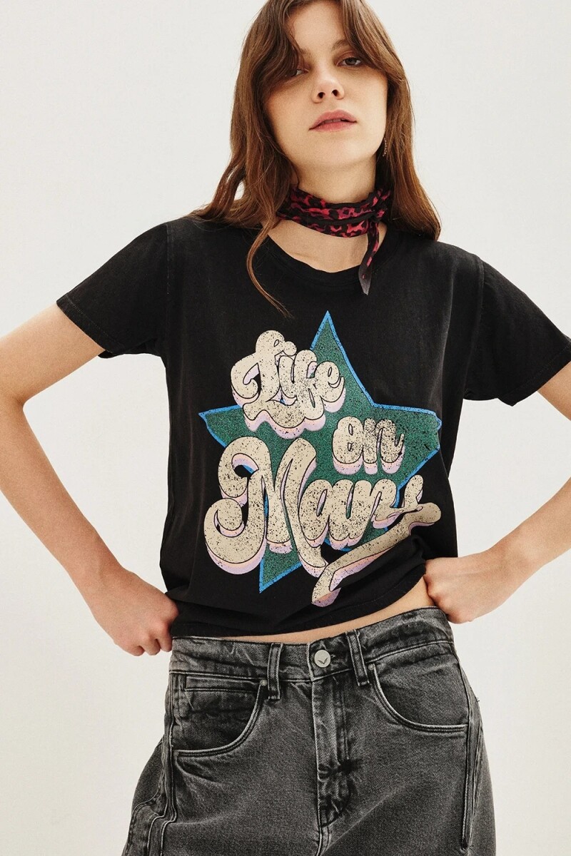 Remera Life On Mars Gris Oscuro