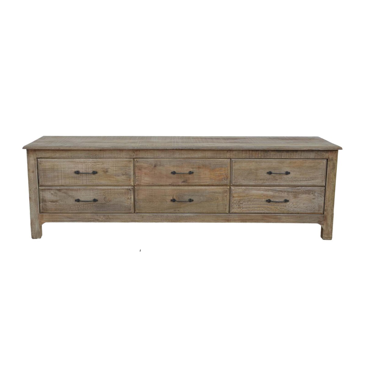 MUEBLE PARA TV - MADERA-DE-MANGO NATURAL-BEIGE RIO NATURAL 