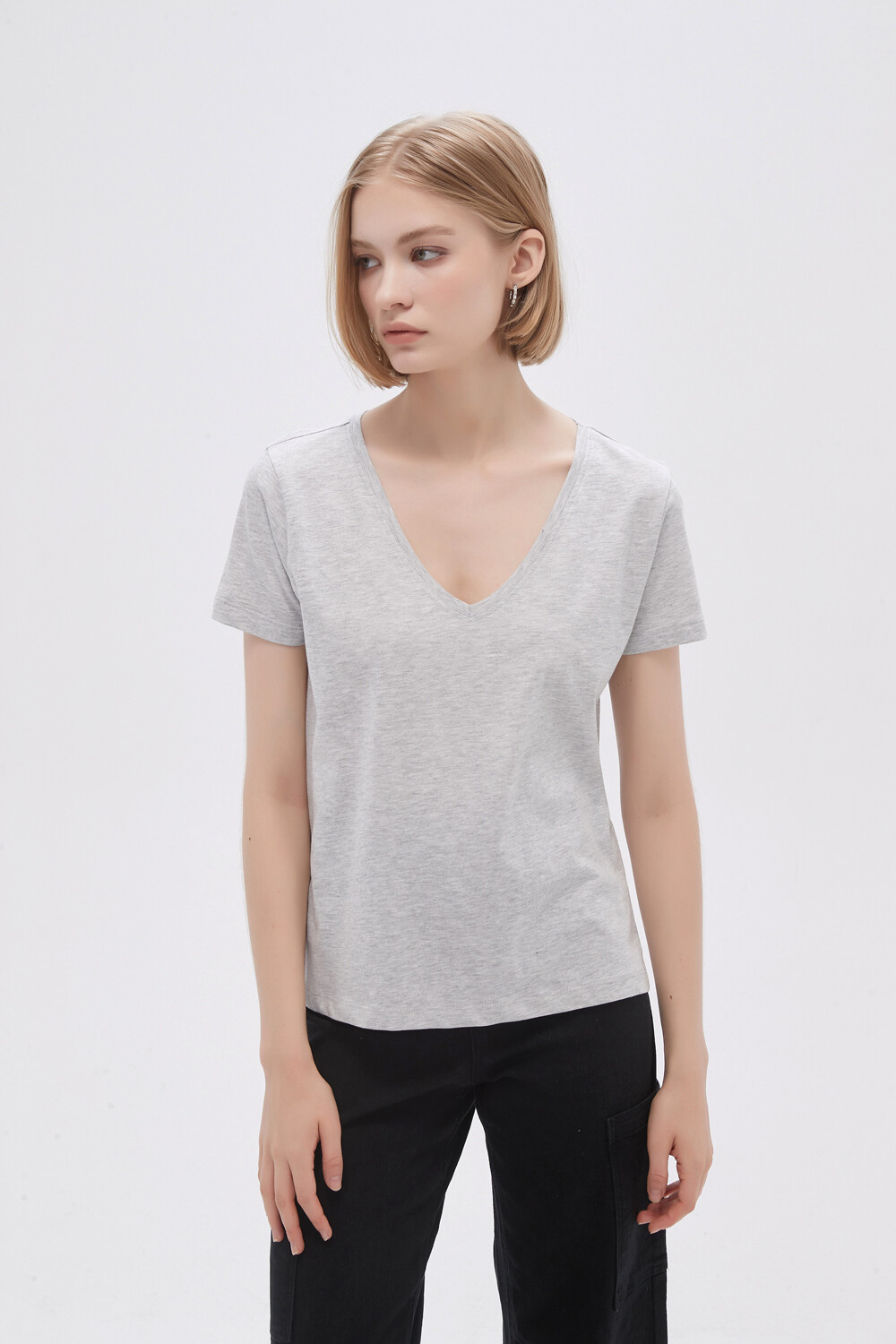 Remera Ursa Gris Melange