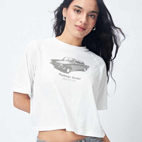 REMERA GEMS Blanco
