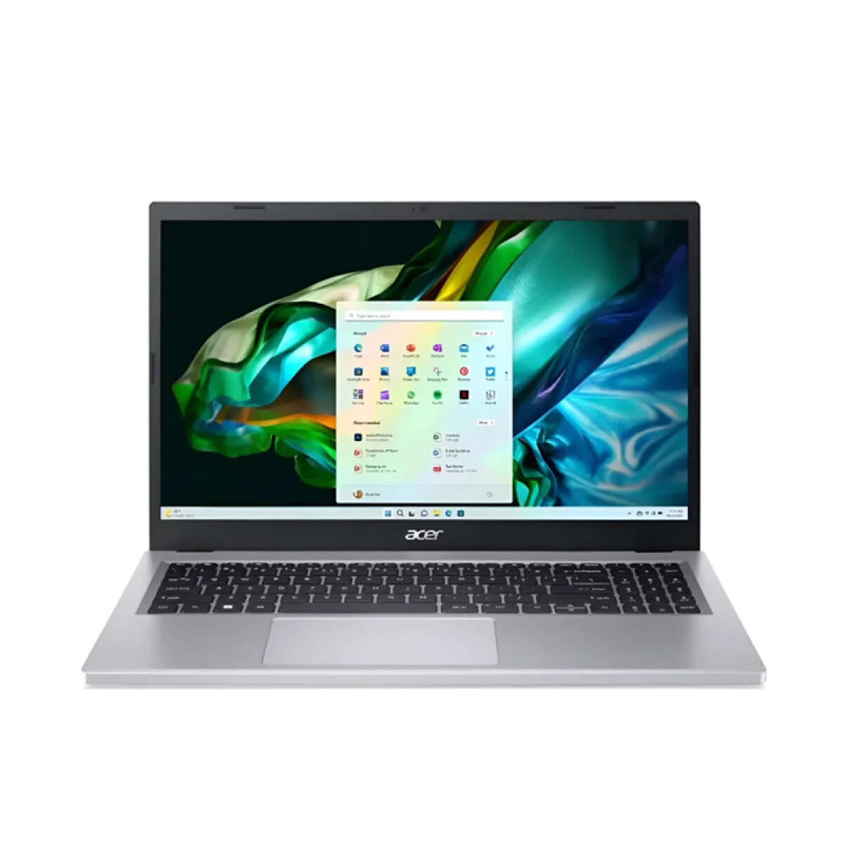 Notebook Acer Aspire Go15R5. AMD Ryzen 5 7520U. RAM 16GB DDR5. Disco Sólido 512GB. Pantalla 15,6" Full HD. En Español. Win11 