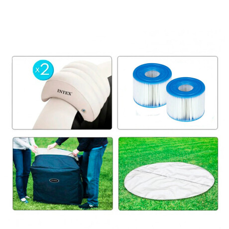 Intex Bañera Hidromasaje Deluxe Burbujas 6 Personas Inx028462