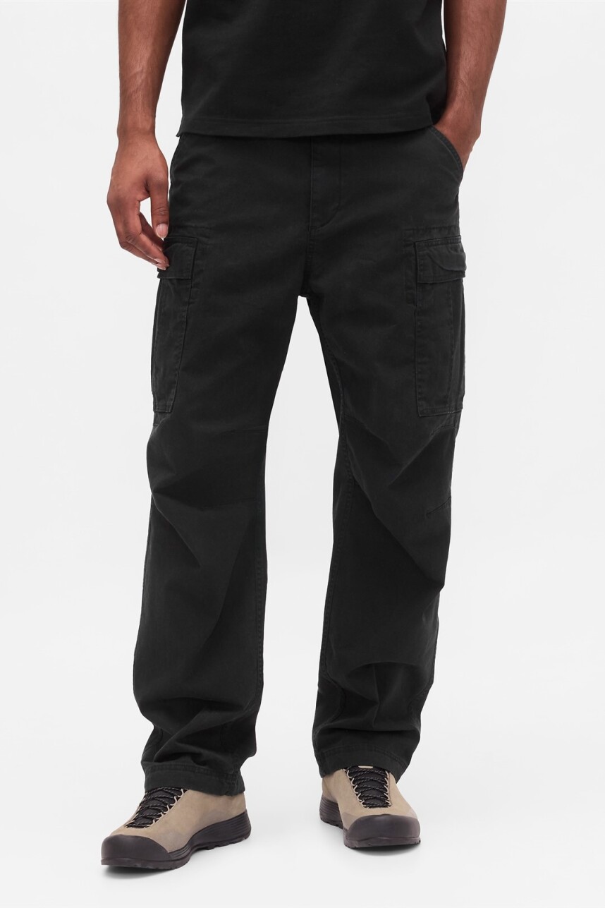 Pantalón Cargo Hombre Black 1