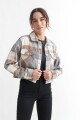 Chaqueta a cuadros GRIS