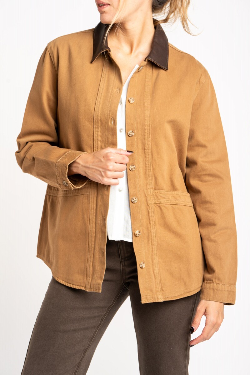 Sobrecamisa Garment Dyed Camel