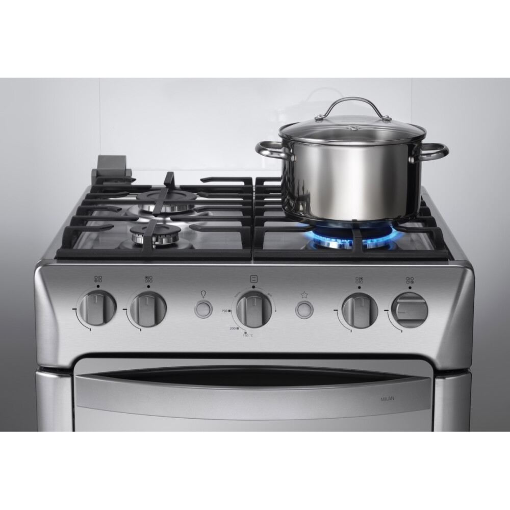 Cocina a Gas Indurama Milan 4 Hornallas 60 cm con Grill a Gas Cocina a Gas Indurama Milan 4 Hornallas 60 cm con Grill a Gas