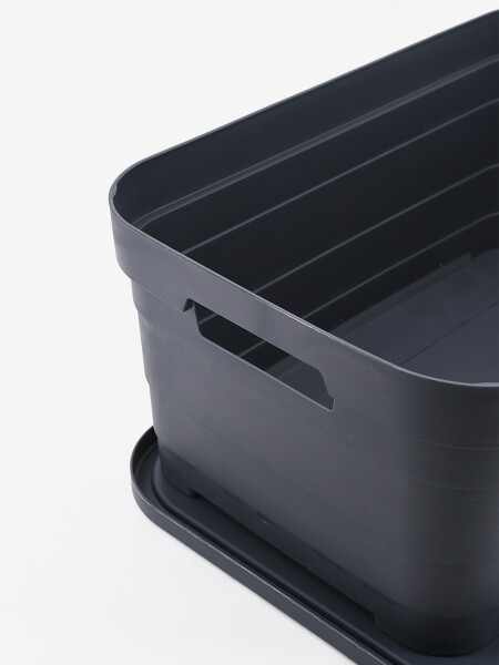 CAJA ORGANIZADORA C/ TAPA PYRAMID 10,8 LTS BEIGE