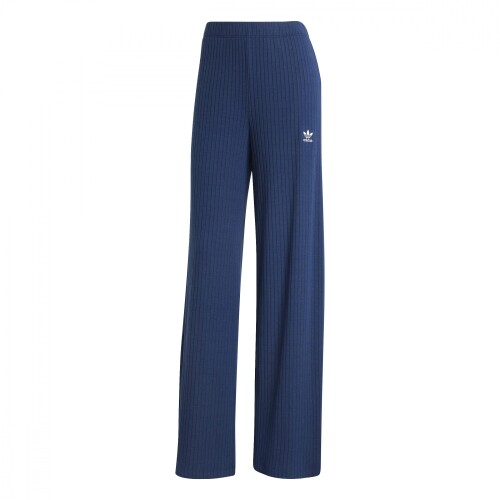 Pantalón Essentials Wide Rib de Mujer Azul