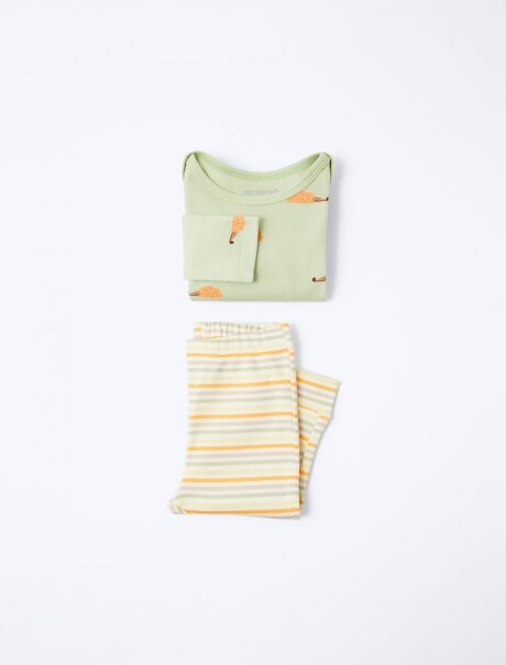 CONJUNTO DE BODY Y PANTALÓN DE BEBÉ VERDE