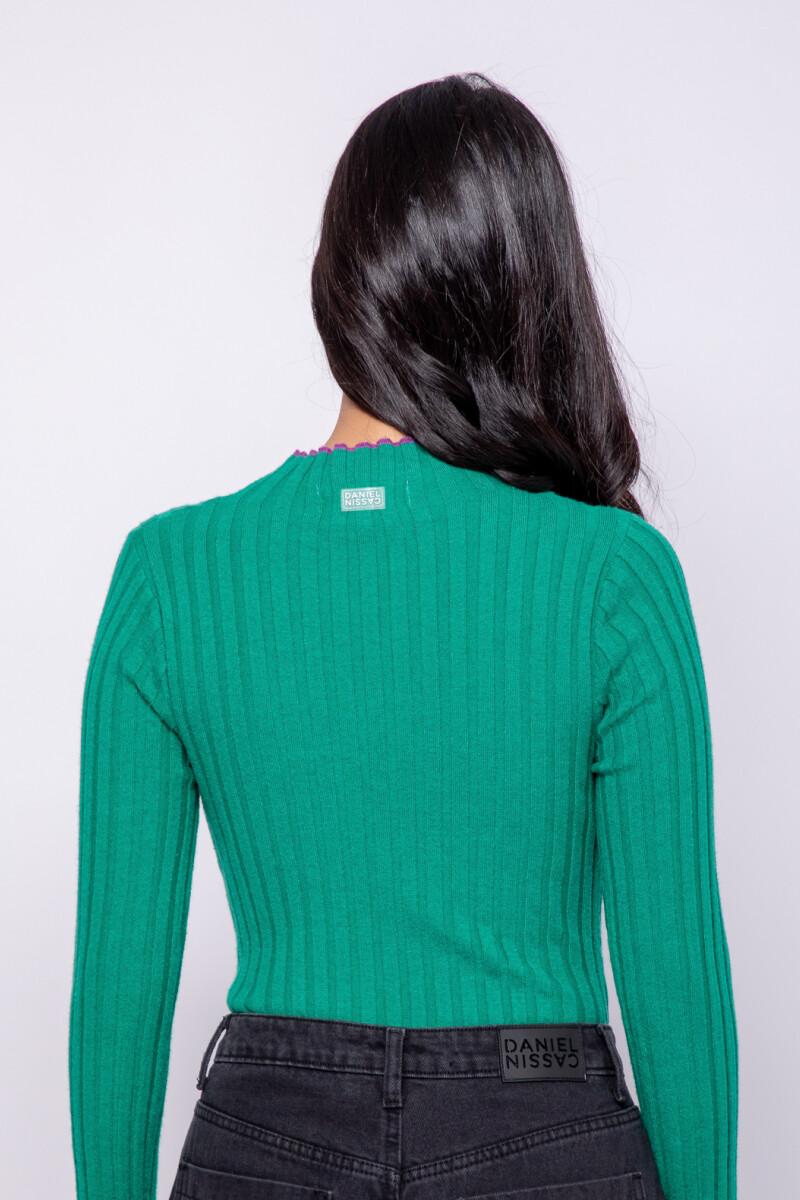 POLERA ORFEO Verde Esmeralda
