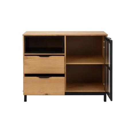 APARADOR BARGUEÑO EN MADERA MACIZA - 2 CAJONES - PUERTA EN VIDRIO APARADOR BARGUEÑO EN MADERA MACIZA - 2 CAJONES - PUERTA EN VIDRIO