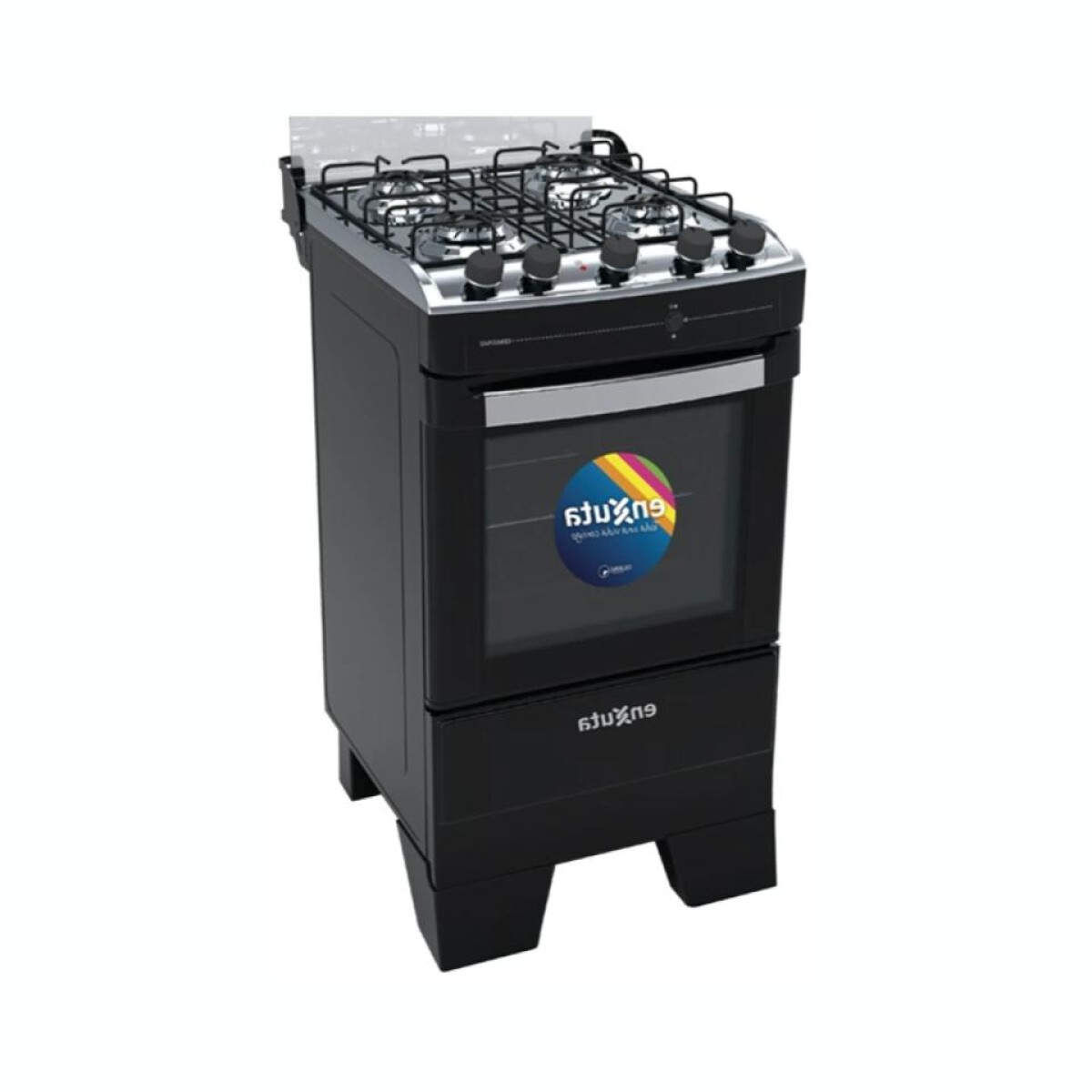 Cocina ENXUTA CENX27542NG A Gas Cuatro Hornallas Con Grill Eléctrico 