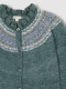 Chaqueta De Greca Con Volante En El Cuello Verdoso
