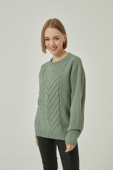 Sweater Allora Verde Grisaceo