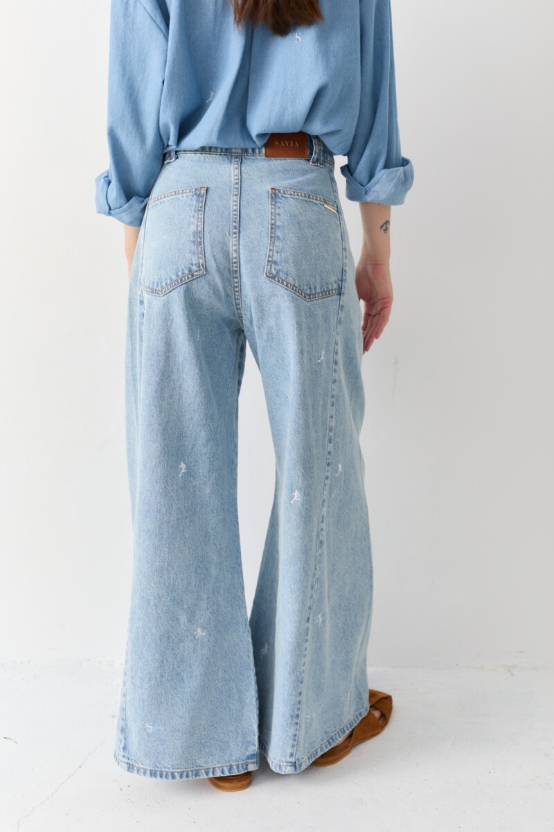 JEAN WIDE XL SPORTS Celeste