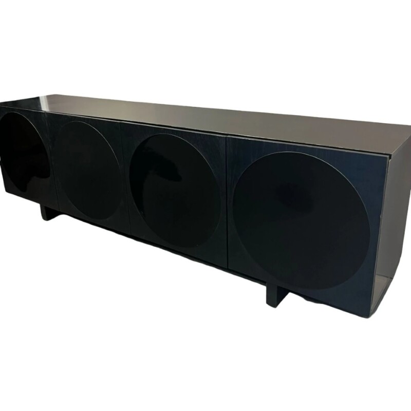 Vajillero de 4 puertas 2.40mts - Color negro - PRODUCTO CON DETALLES EN LA MADERA - Vajillero de 4 puertas 2.40mts - Color negro - PRODUCTO CON DETALLES EN LA MADERA -