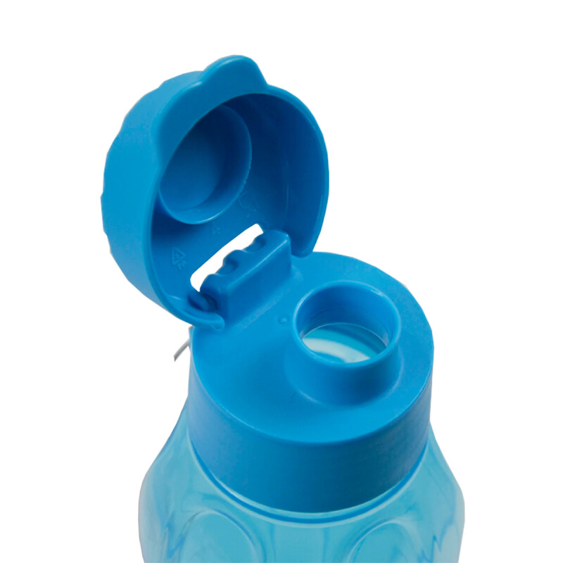 Botella caramañola plástica con tapón 800 ml CELESTE