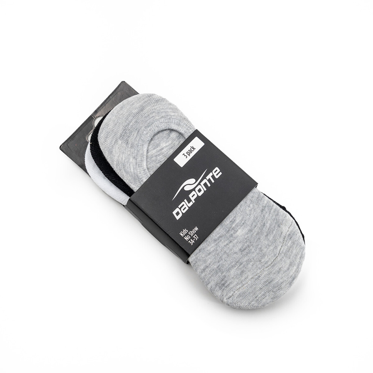 NO SHOW SOCKS NEGRO/BLANCO - BLANCO/NEGRO/GRIS 