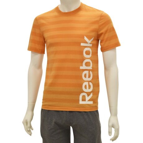 Remera Reebok D01762 Para Niños y Jóvenes Deportiva y Casual Naranja
