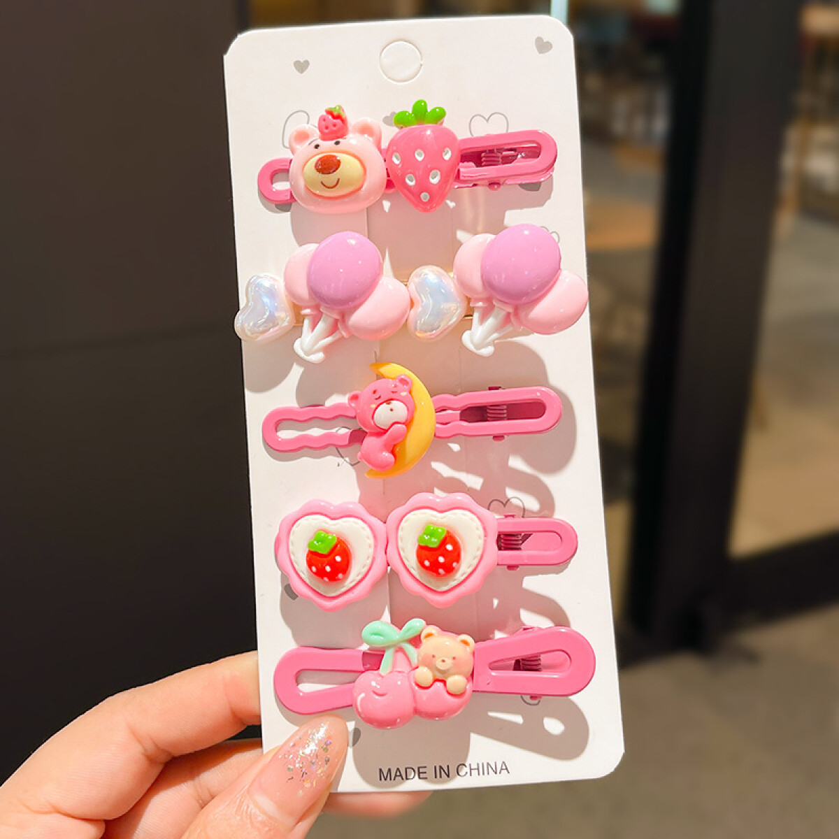 Broche Infantil Con Diseño De Personajes - Fucsia 