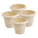 Set x4 maceta redonda 1,7 lts ARENA