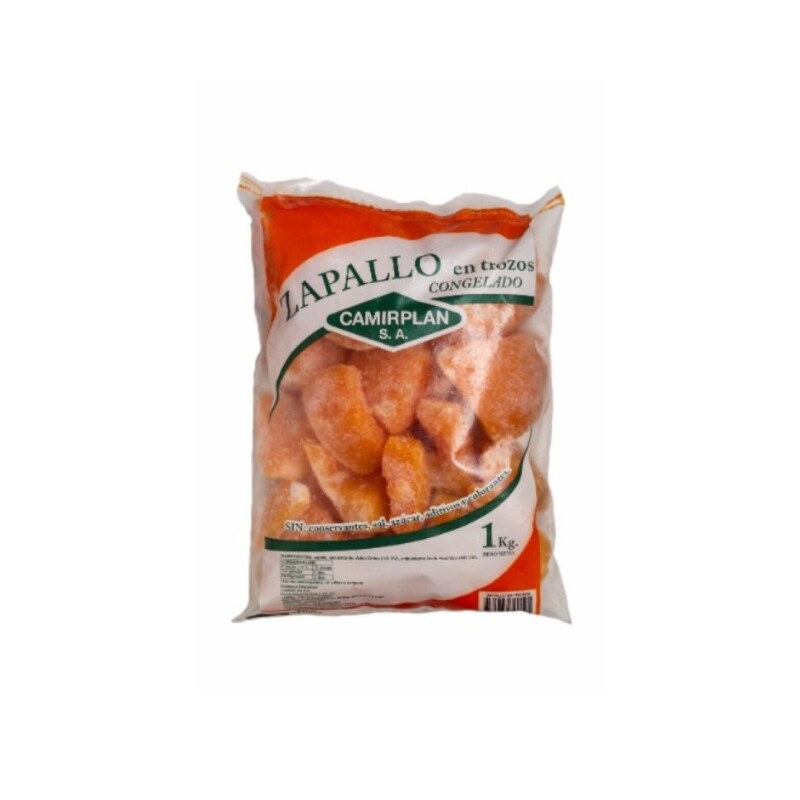 Zapallo en trozos para horno Camirplan - 1kg Zapallo en trozos para horno Camirplan - 1kg