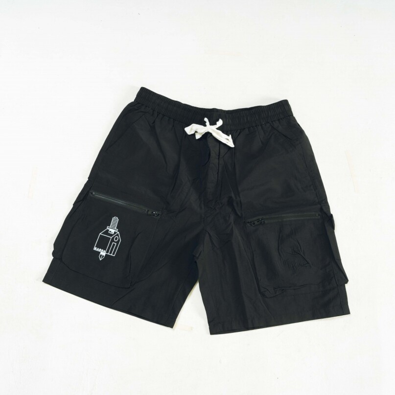 BERMUDA NYLON logo negro