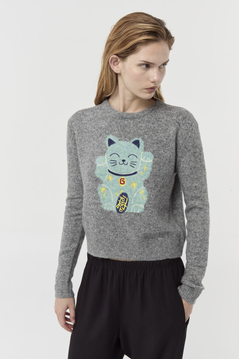 SWEATER LUCKY Gris Melan