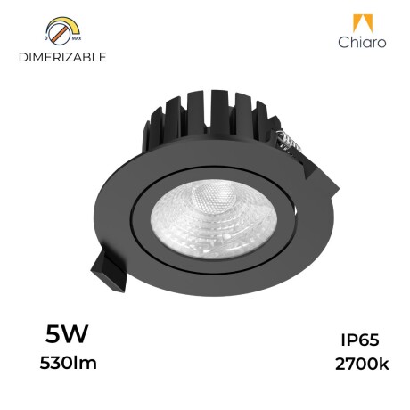 Embutido led para intemperie 5W MÓVIL Dimerizable NEGRO Embutido led para intemperie 5W MÓVIL Dimerizable NEGRO