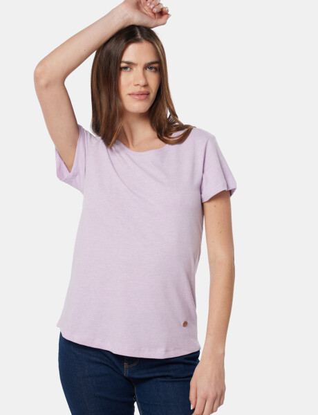 REMERA BÁSICA DE ALGODÓN Lila