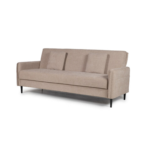 Sofá Cama Calma - Tela Microfibra 130 (Beige)