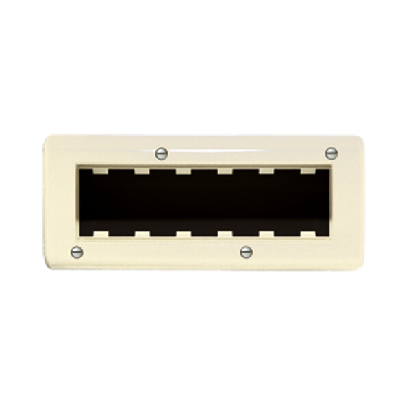 Caja exterior para 6 módulos marfil - Ave C55608