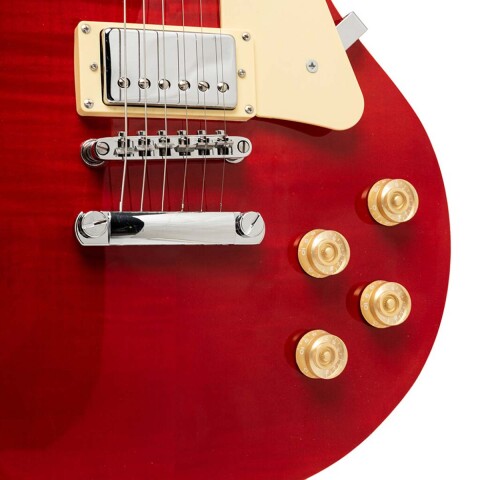 Guitarra eléctrica Stagg SELDLXWRED LP flam maple Guitarra eléctrica Stagg SELDLXWRED LP flam maple