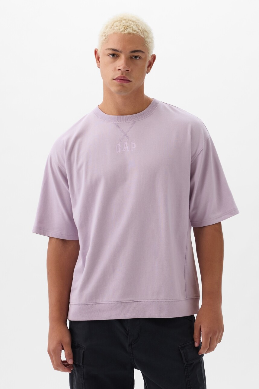 Remera Logo Gap Hombre Orchid Petal 14-3710 T