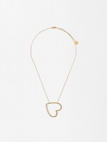 Collar Corto Corazón - Plata De Ley 925 dorado