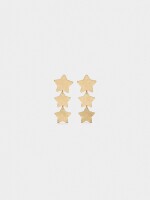 Pendientes Largos De Estrellas dorado