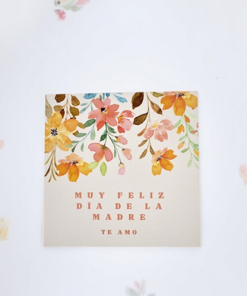 Tarjeta día de la madre 10x10. DISEÑO 5
