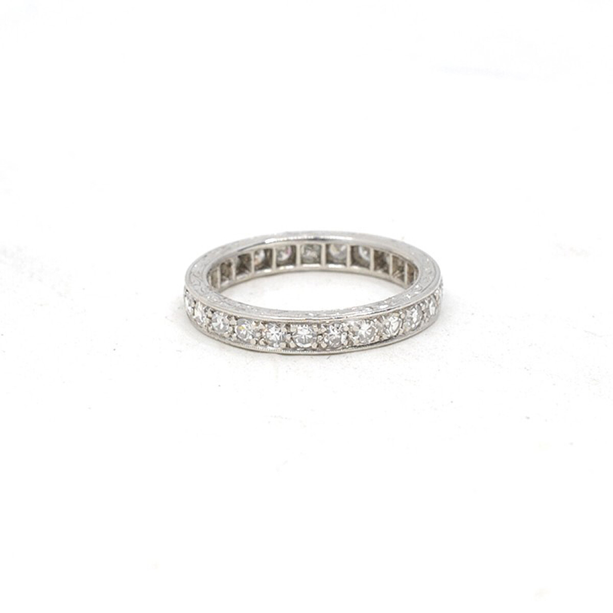 Anillo Sin Fin En Oro 18K Y Brillantes 