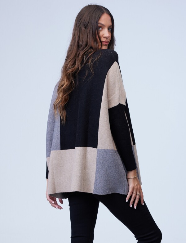 Polera Oversize NEGRO/MULTI